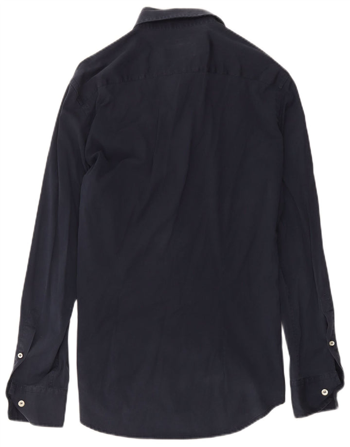 Koszula męska Fred Perry Slim Fit, duża, granatowa, bawełniana