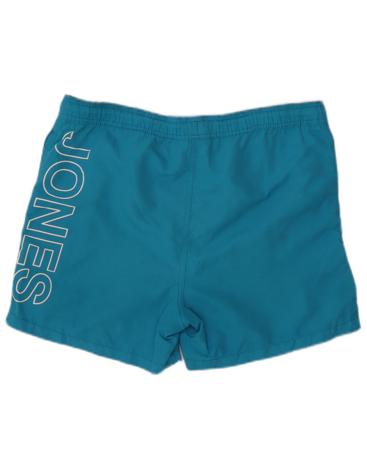 Męskie spodenki kąpielowe JACK & JONES z grafiką, średni niebieski, poliester