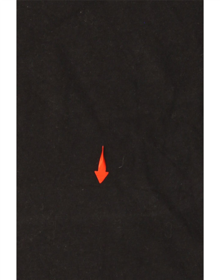 Damska koszulka z grafiką SUPERDRY Top UK 16, duża, czarna, bawełniana