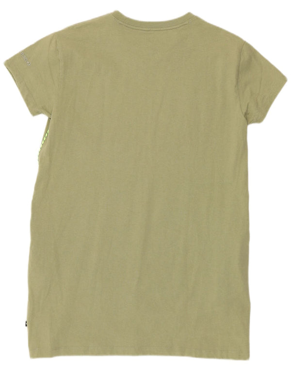 Damska sukienka t-shirtowa Converse UK 14, średnia bawełna khaki