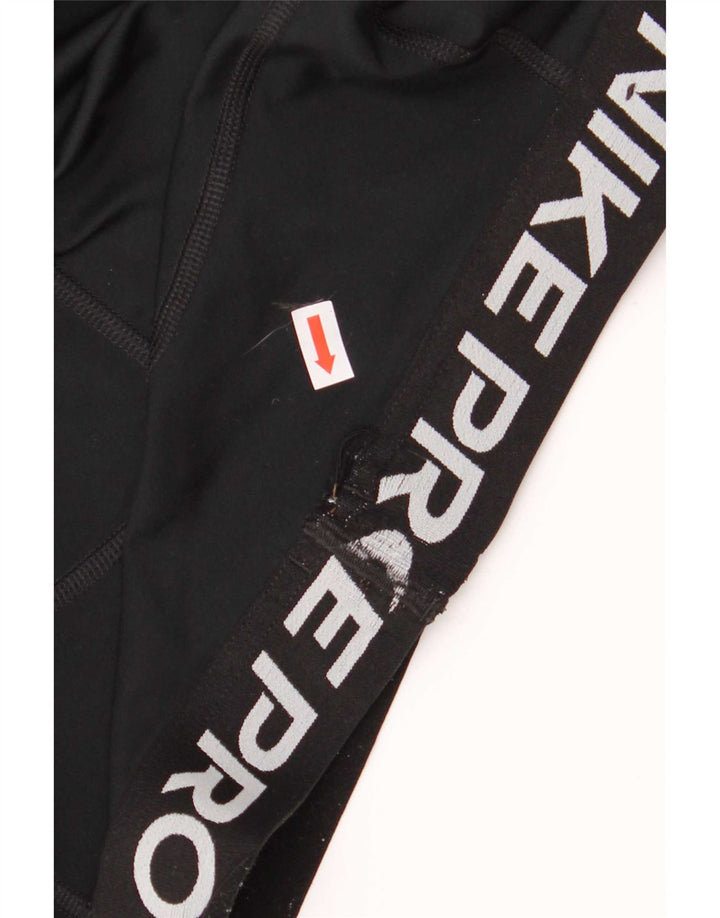 Damskie legginsy Nike Dri Fit Crop Graphic UK 8, małe, czarne, poliestrowe