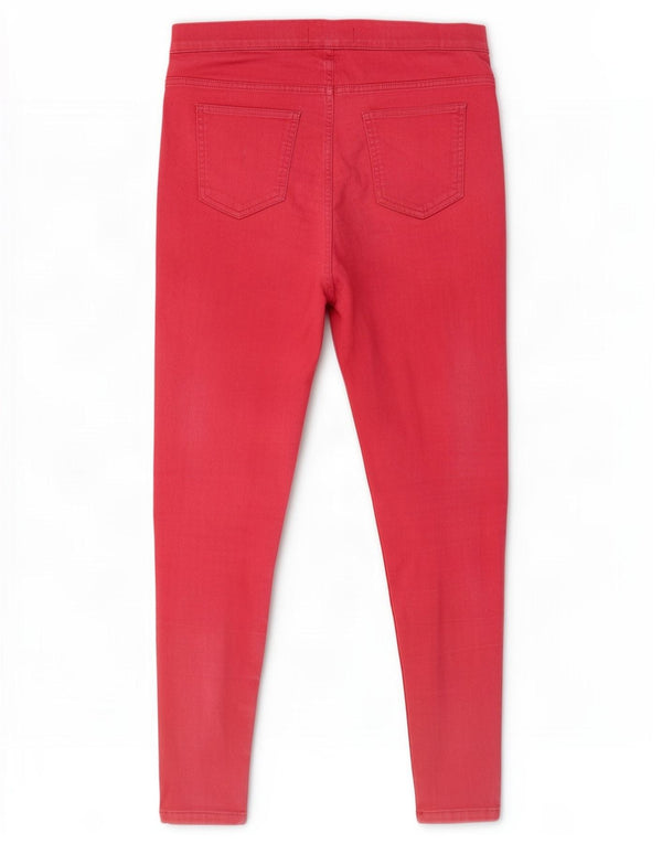 Marks & Spencer Damskie jeansy Jegging UK 14 Large W33 L27 Różowa bawełna