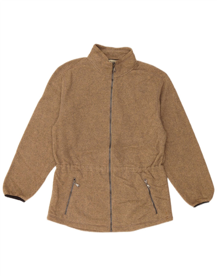 Damska kurtka polarowa EDDIE BAUER UK 14, średni brąz, poliester