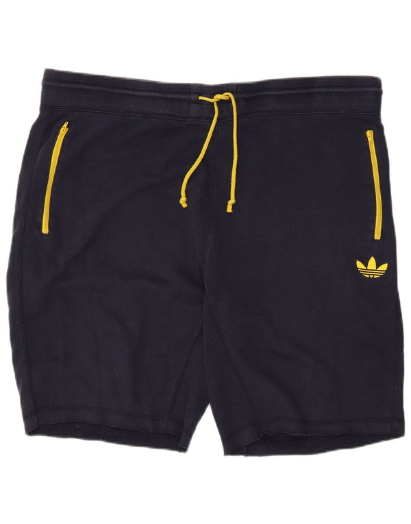 Męskie spodenki sportowe Adidas XL granatowe, bawełniane