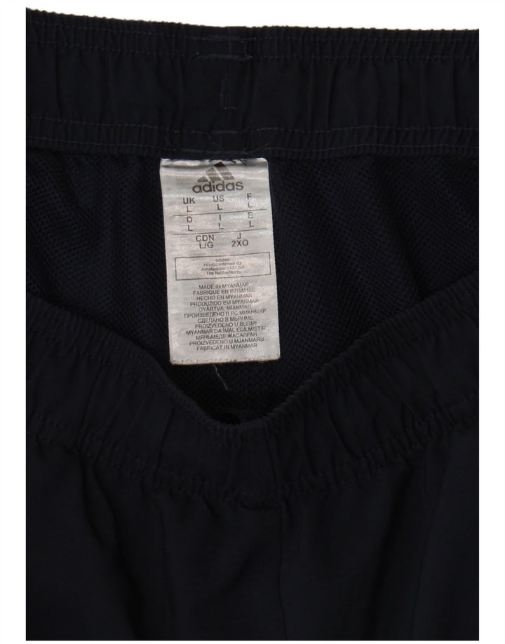 Męskie spodenki sportowe Adidas, duże, granatowe, z poliestru