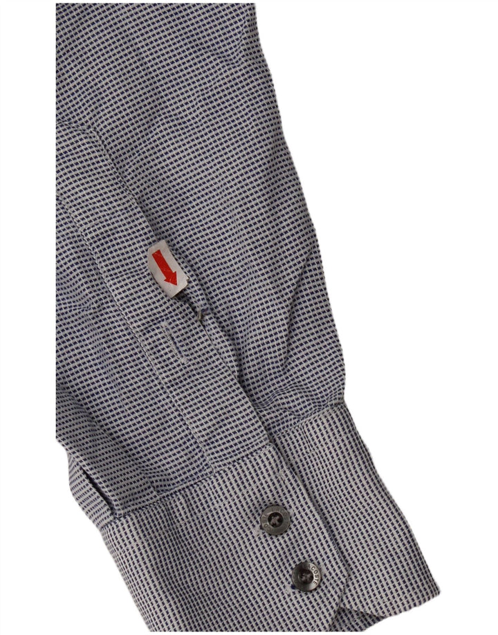 Koszula męska Lacoste w kratkę, rozmiar 40, bawełniana klasyczna, w kolorze średniego niebieskiego w pepitkę