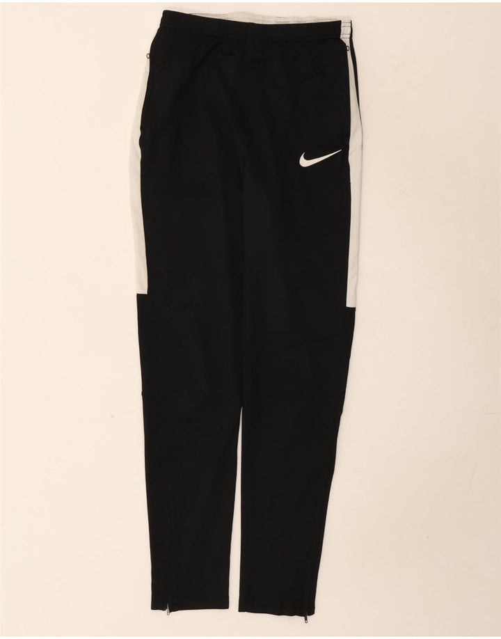 Męskie spodnie dresowe Nike Dri Fit, mały, czarny poliester z blokami kolorów
