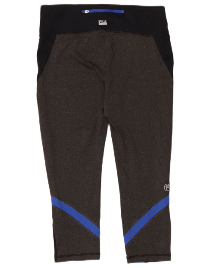 Damskie legginsy Capri Fila UK 14, poliester w kolorze średniej czerni
