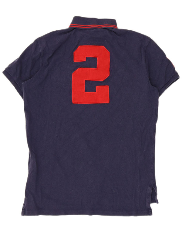 Męska koszulka polo do rugby Polo Ralph Lauren o dopasowanym kroju, mała, granatowa