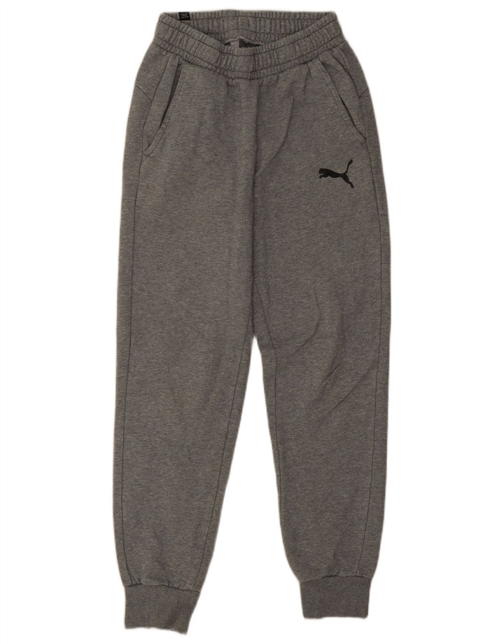 Męskie spodnie dresowe Puma Joggers Small Szare plamki bawełniane