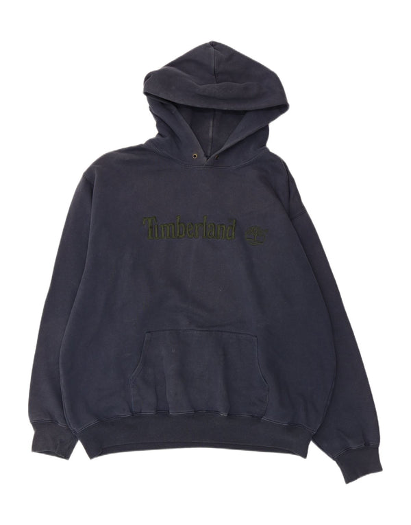 Męski sweter z kapturem TIMBERLAND XL, granatowy, bawełniany
