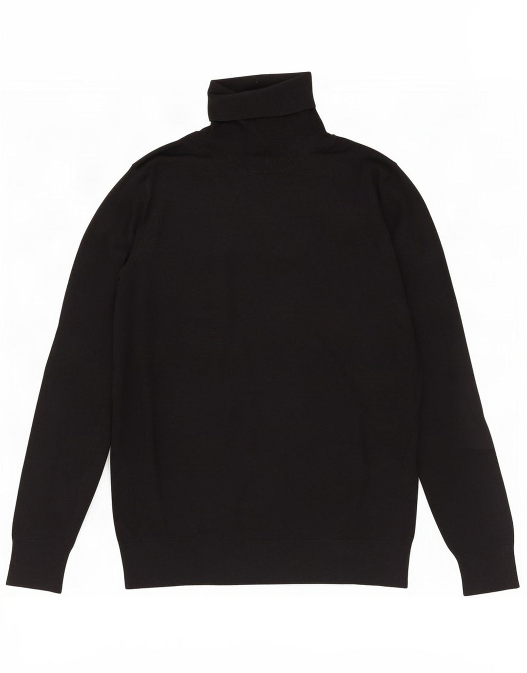 Sweter damski Massimo Dutti z wywijanym dekoltem UK 14, duży, czarny jedwab