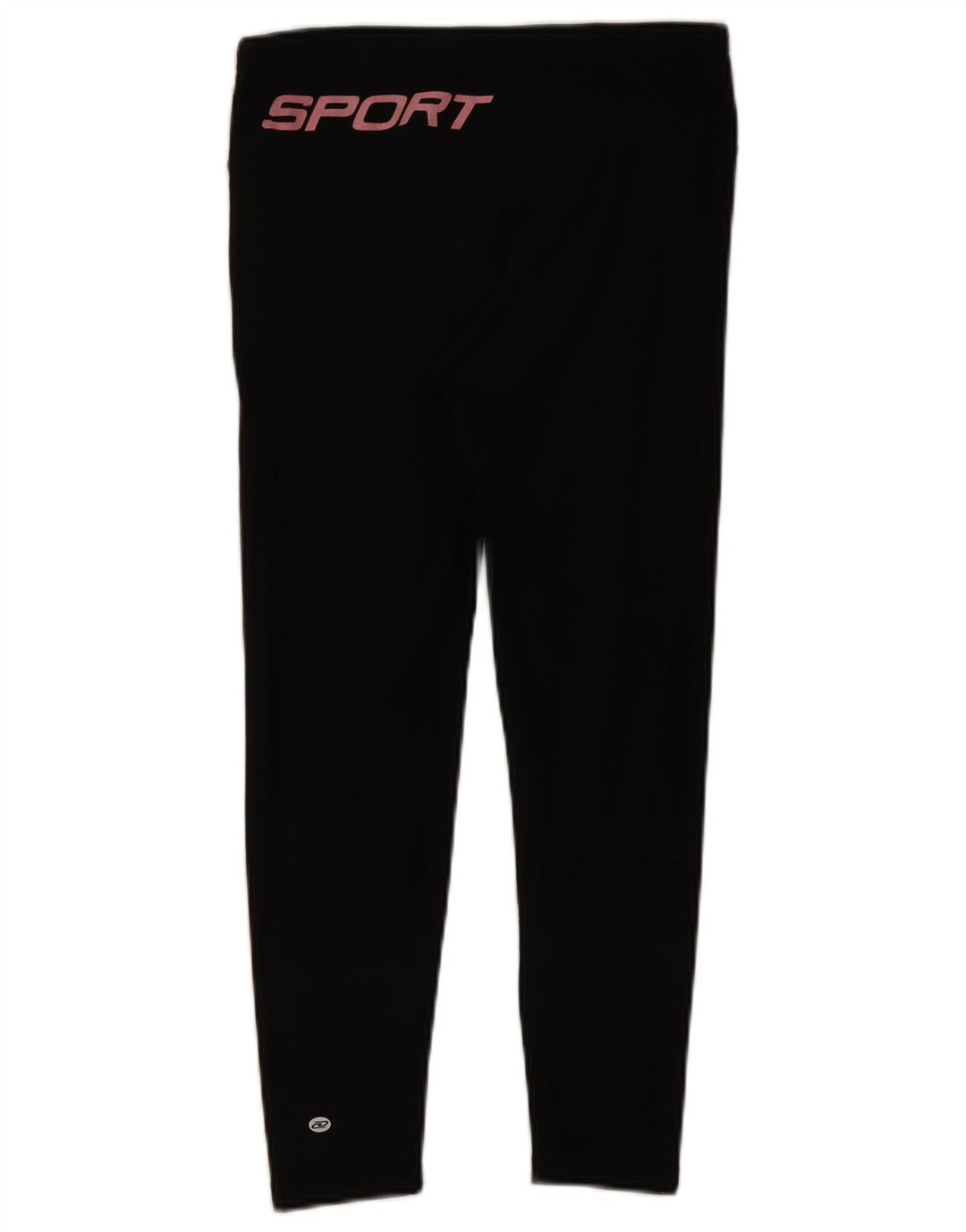 Damskie legginsy Dkny Crop Graphic UK 12, średnia czarna bawełna