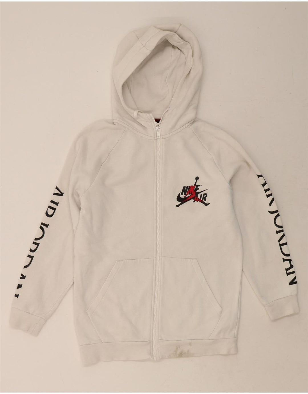 Mens Graphic Zip Hoodie Sweater Small Vintage Jordan and Second-Hand Jordan from Messina Hembry 