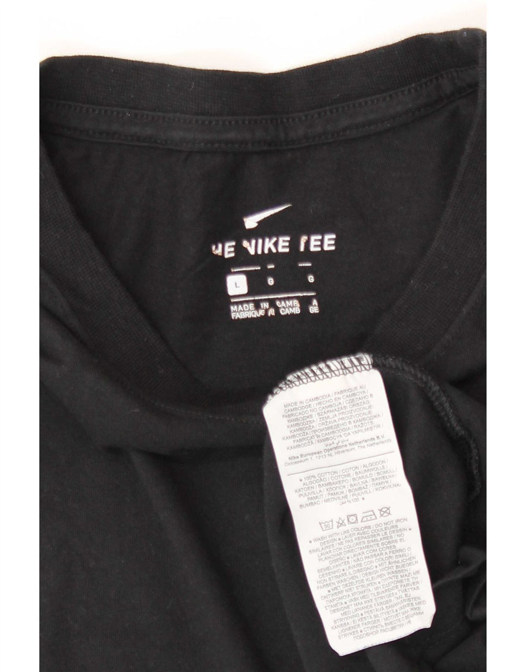 Męski T-shirt Nike, duży, czarny, bawełniany