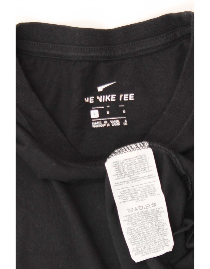 Męski T-shirt Nike, duży, czarny, bawełniany