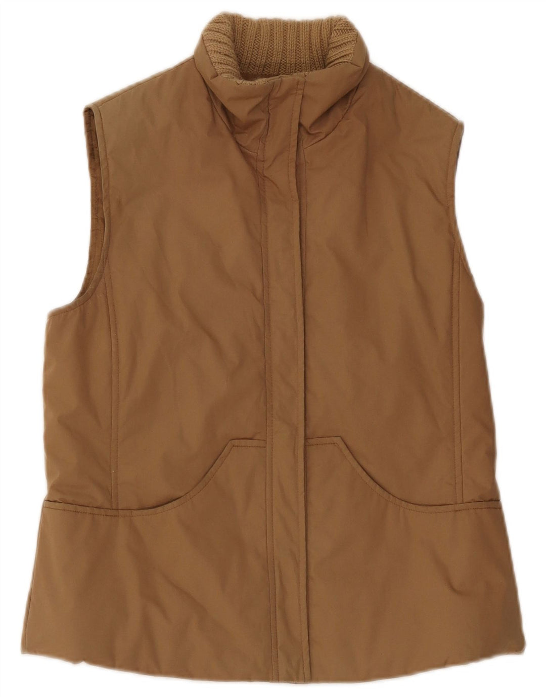 Damska kamizelka oversize Max & Co. z wyściełaną wkładką UK 10, mała, beżowa, bawełniana