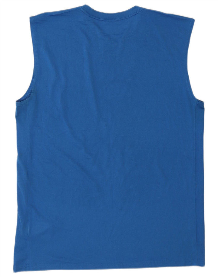 Męska kamizelka Nike Dri Fit, duża, niebieska, poliestrowa