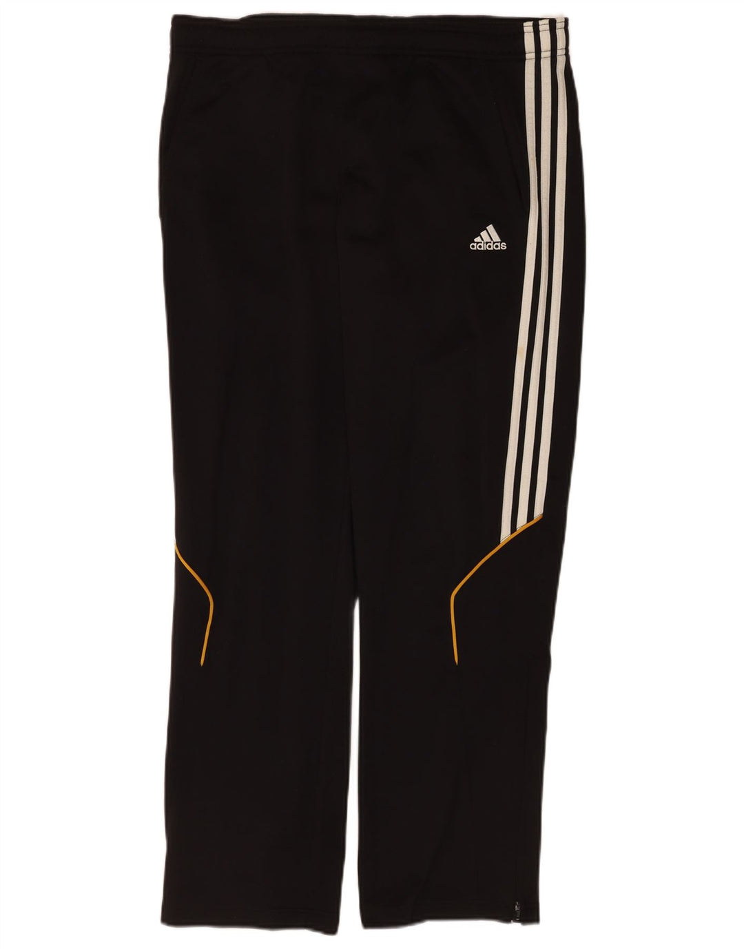 Męskie spodnie dresowe Adidas, małe, czarne, poliestrowe