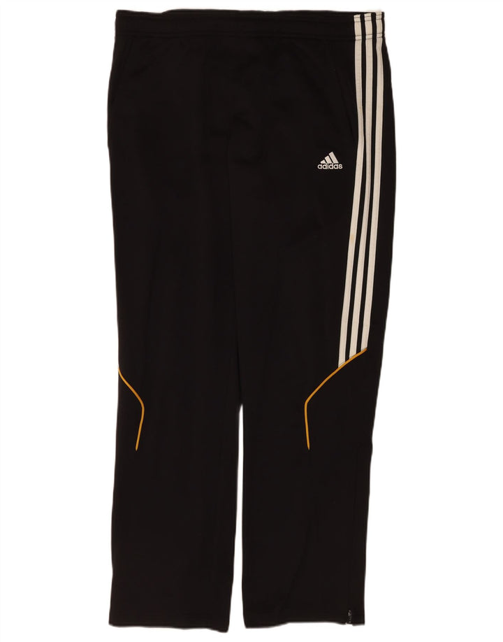 Męskie spodnie dresowe Adidas, małe, czarne, poliestrowe