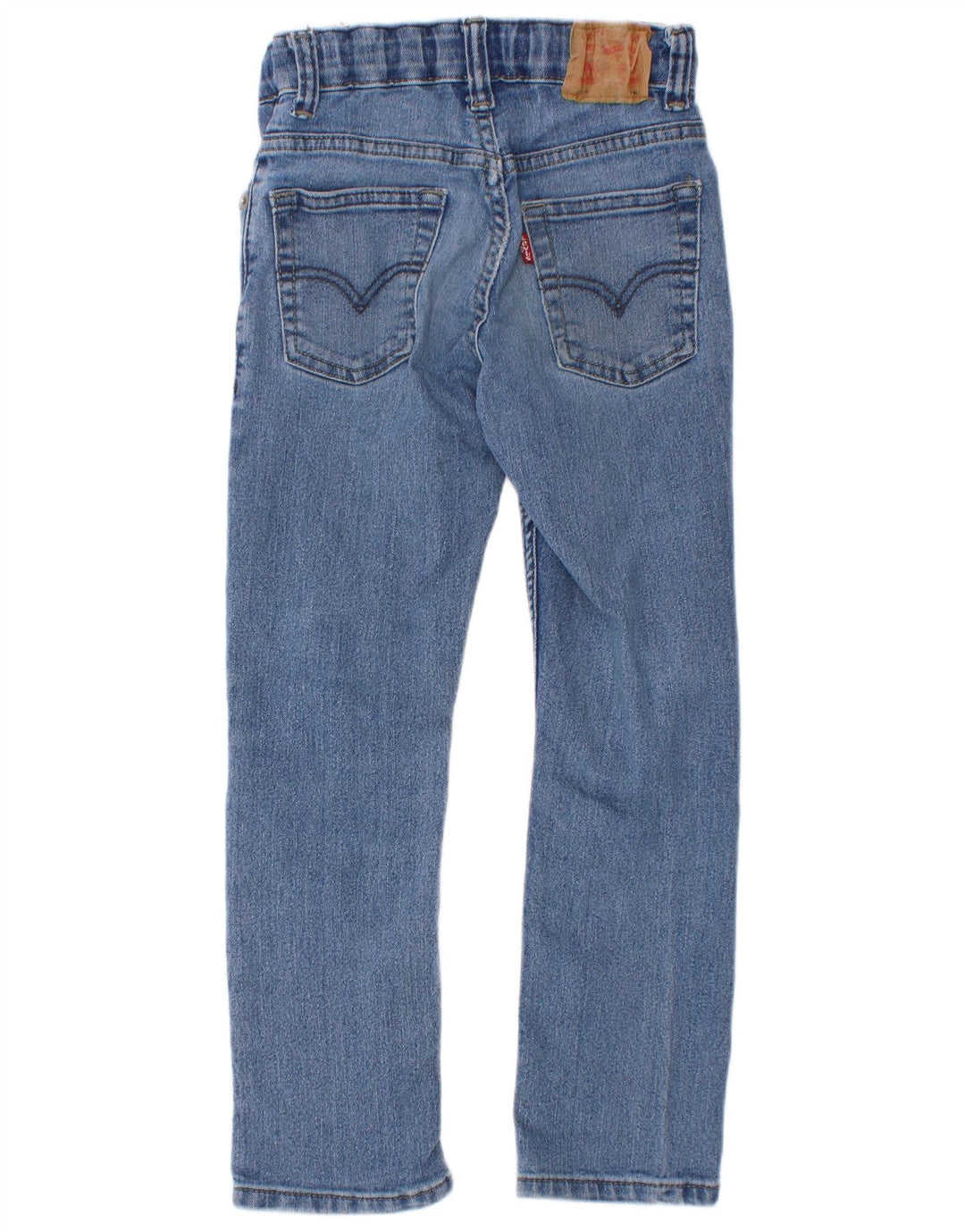 Chłopięce dżinsy Levi's z przetarciami, proste, 6-7 lat W22 L21, niebieska bawełna