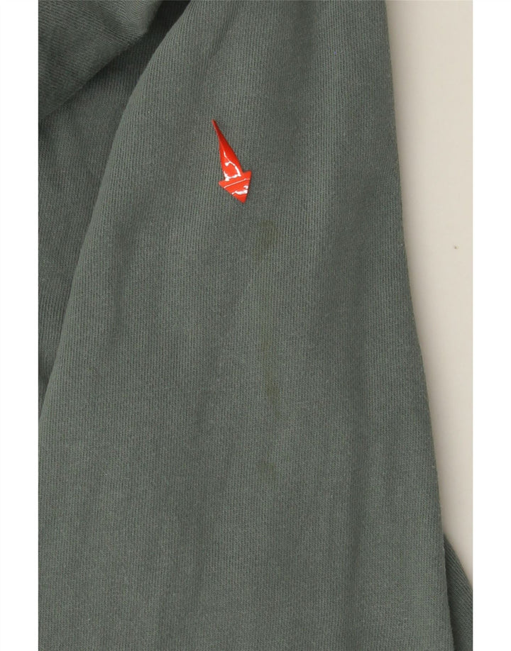 Damski sweter z kapturem DIESEL UK 20 2XL Zielony, bawełniany, z blokami kolorów