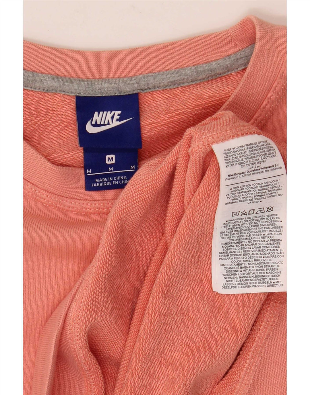 Męska bluza dresowa Nike, średnio różowa, bawełniana
