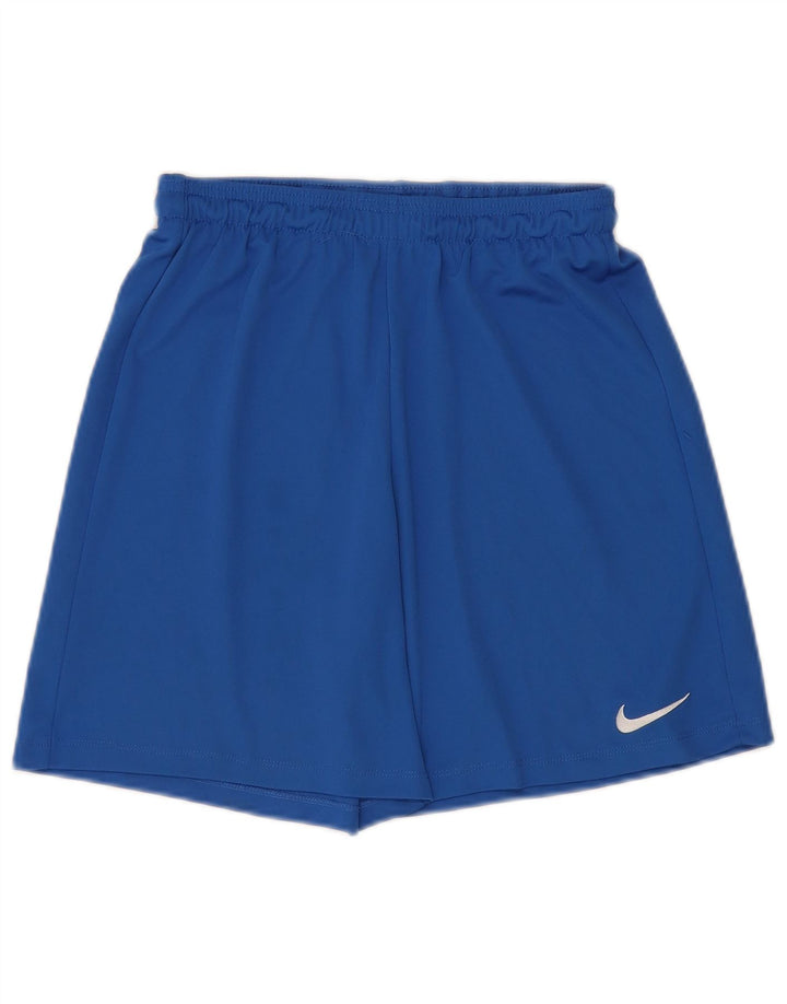 Chłopięce spodenki sportowe Nike Dri Fit 13-14 lat XL, niebieskie, poliestrowe