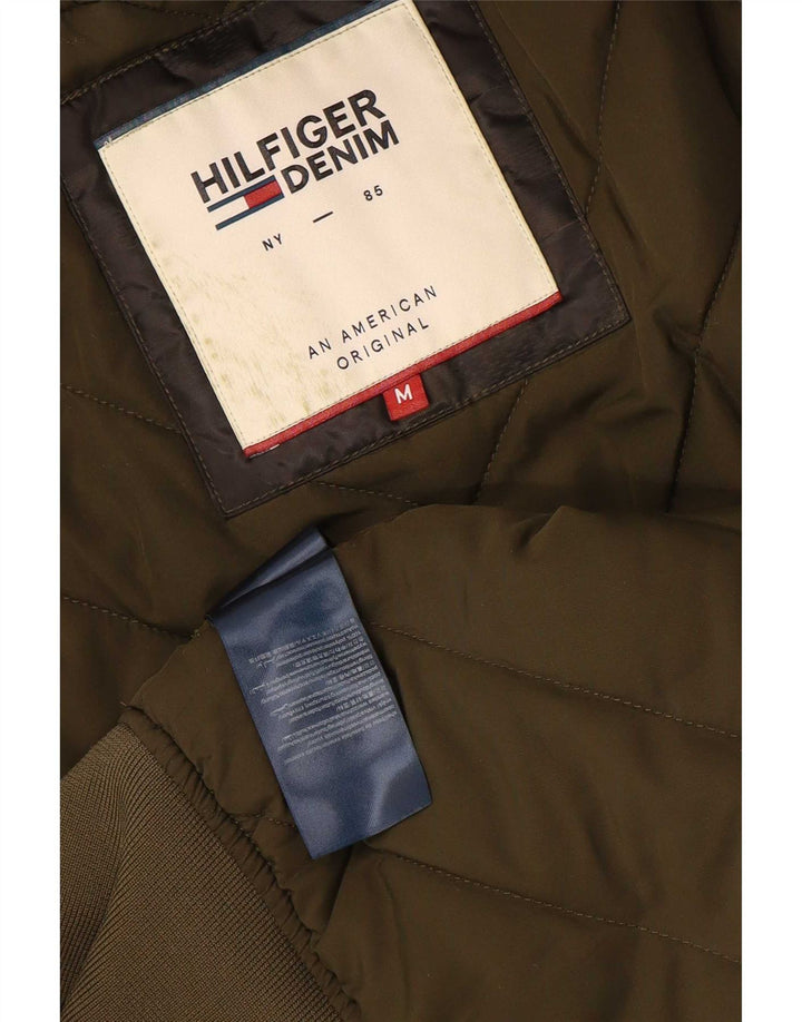 Męska kurtka bomberka Tommy Hilfiger UK 38, średni khaki, poliester