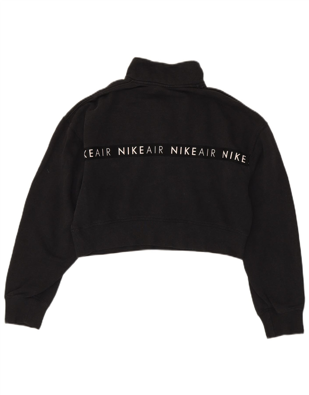 Damska bluza dresowa Nike Oversized Graphic Crop UK 10, mała czarna