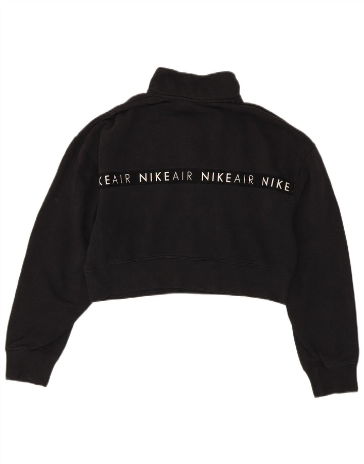 Damska bluza dresowa Nike Oversized Graphic Crop UK 10, mała czarna