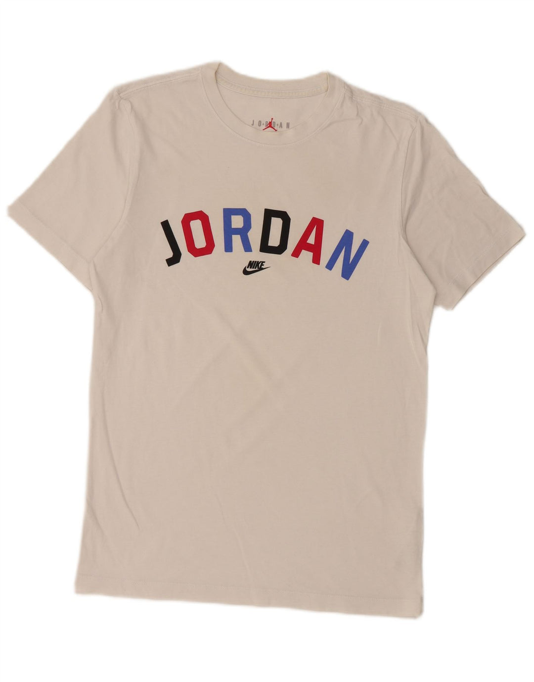 Męski T-shirt z grafiką Jordan, mały, biały, bawełniany
