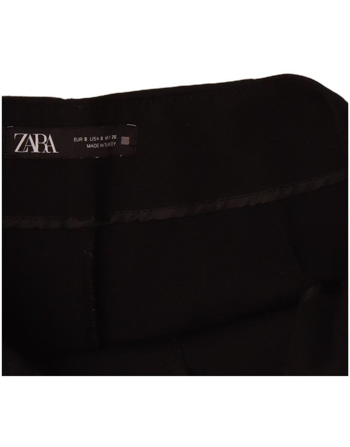 Damskie spodenki codzienne Zara, małe, W26, czarne, poliestrowe