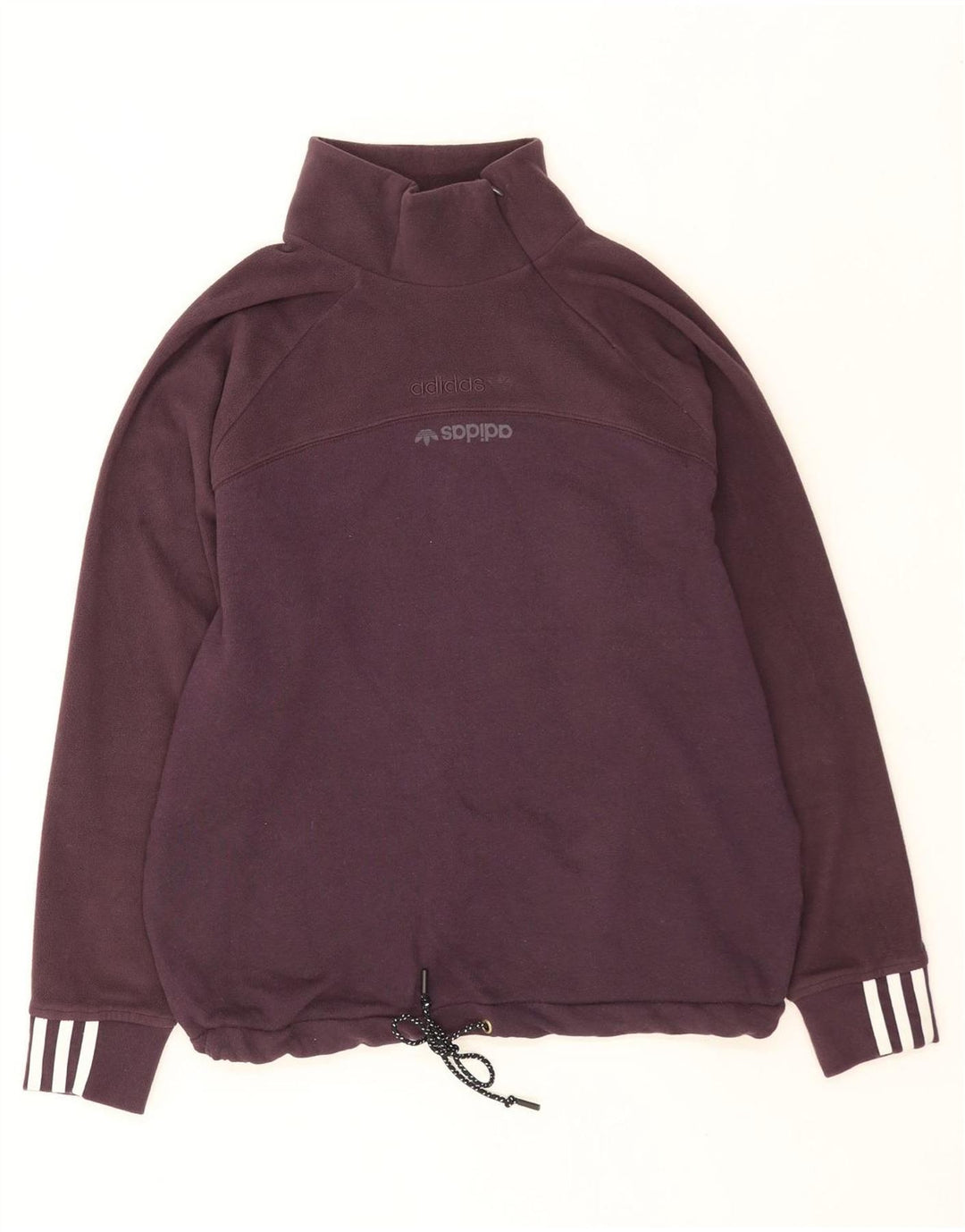 Damska bluza Adidas Oversize z zamkiem błyskawicznym UK 12 Medium Burgundia