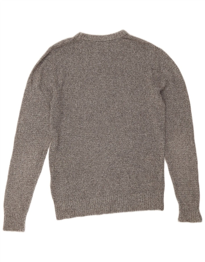 Męski sweter Jack & Jones z okrągłym dekoltem, mały, szary, bawełniany