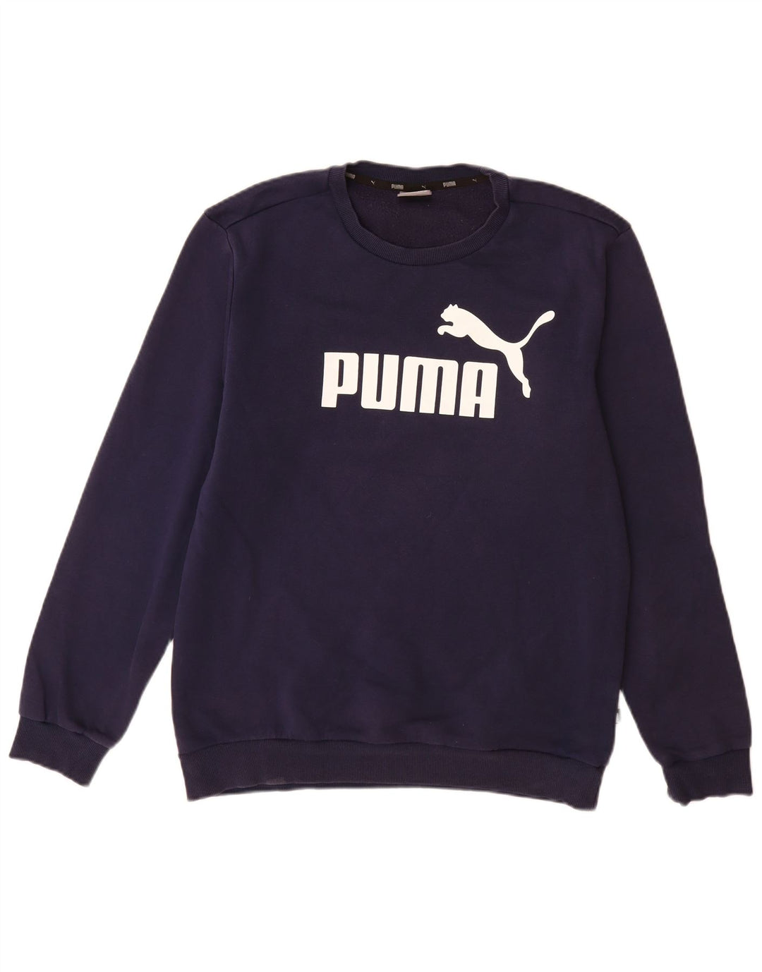 Męska bluza z grafiką Puma, sweter, średni granatowy, bawełniany