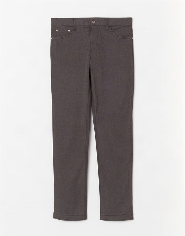 Męskie spodnie typu slim casual Hugo Boss W35 L34 Szara bawełna
