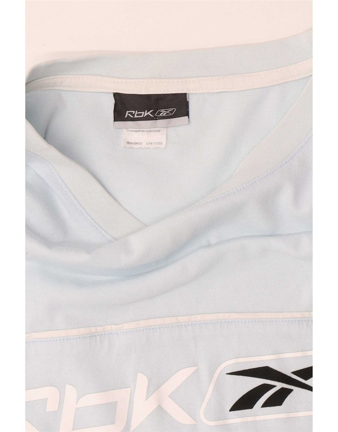 Męska koszulka z grafiką Reebok Top 2XL, niebieska, bawełniana