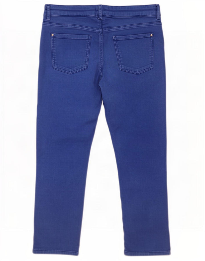 Damskie jeansy M&Co Cropped UK 14 Large W34 L24 Niebieskie