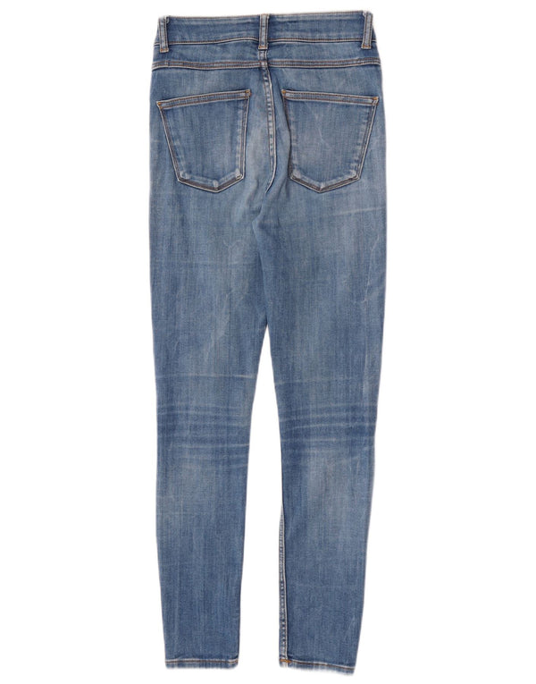 Damskie jeansy skinny Zara EU 36 XS W26 L27 Niebieskie bawełniane