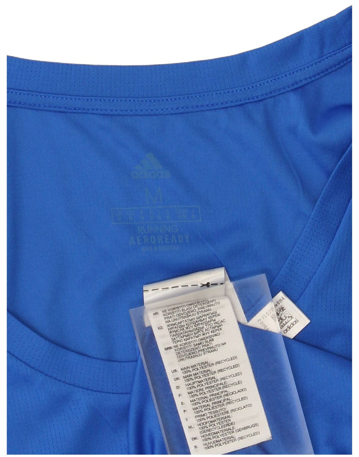 Męska kamizelka Adidas Aeroready Top, średni niebieski poliester