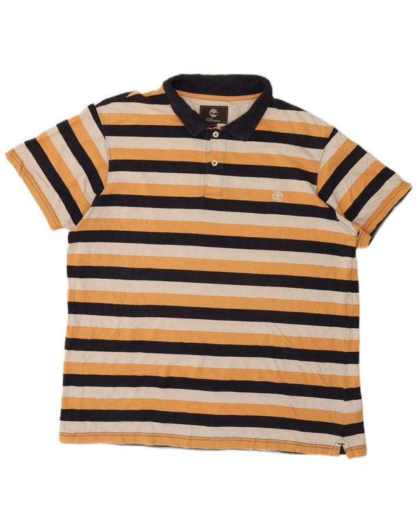Męska koszulka polo Timberland Earthkeepers o regularnym kroju 2XL w żółte paski