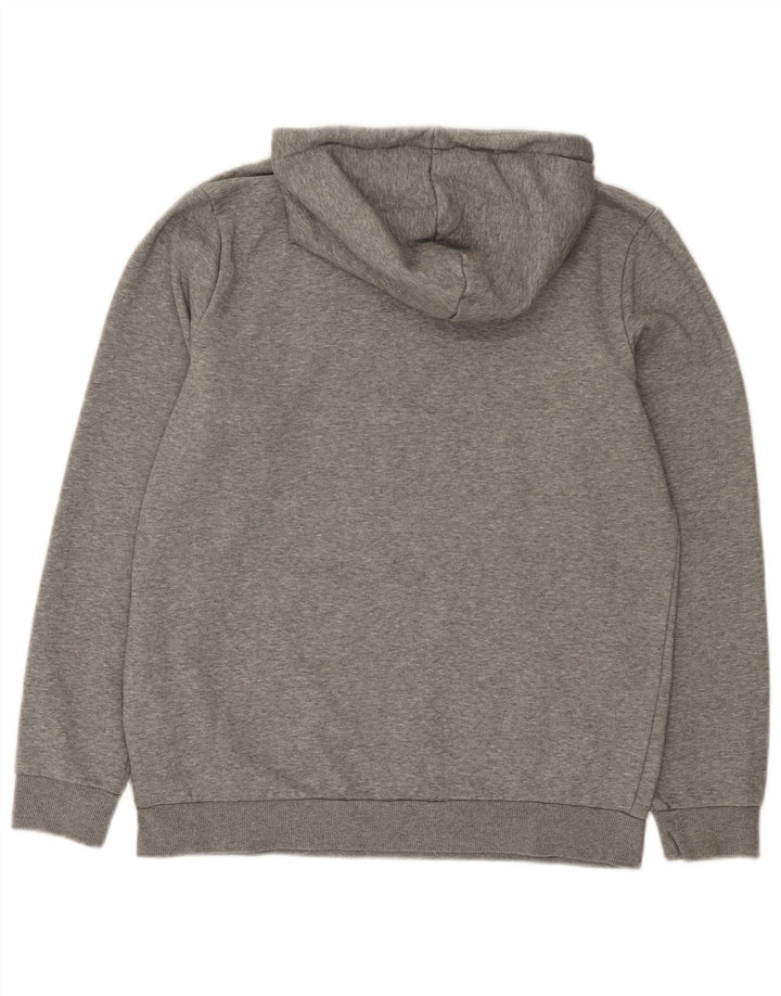 Męski sweter z kapturem Puma z grafiką, średnioszary, bawełniany