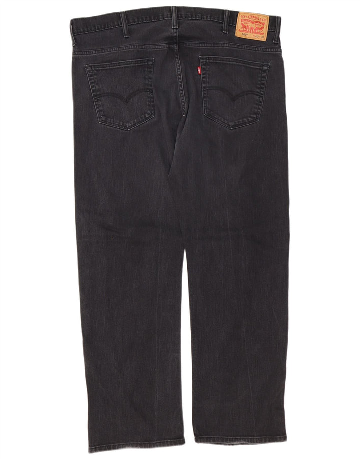 Męskie dżinsy LEVI'S 569 Straight W40 L30 Czarna bawełna