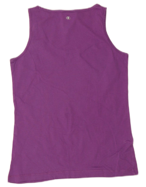 Damska kamizelka Champion Heritage Fit Graphic Top UK 12 Średni fiolet