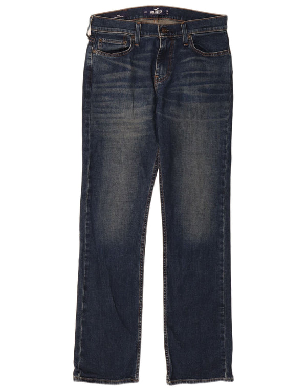 HOLLISTER Męskie jeansy Flex Straight W29 L32 Granatowe, bawełniane