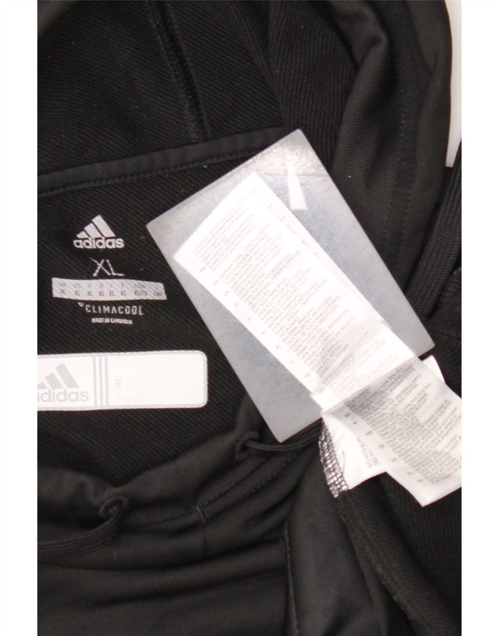 Męska bluza z kapturem Climacool ADIDAS XL, czarny poliester