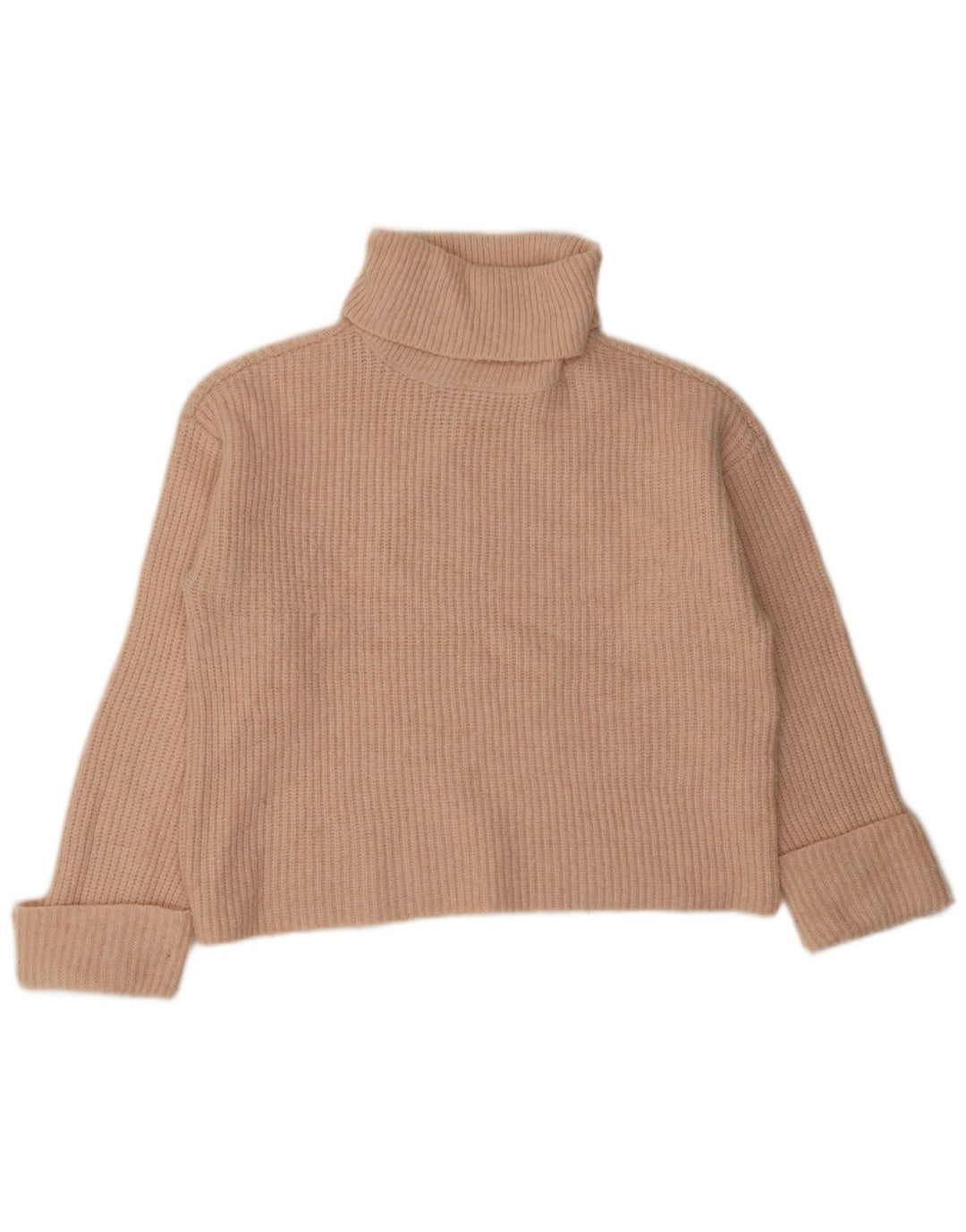 Marks & Spencer Damski sweter z golfem UK 14, średni pomarańczowy