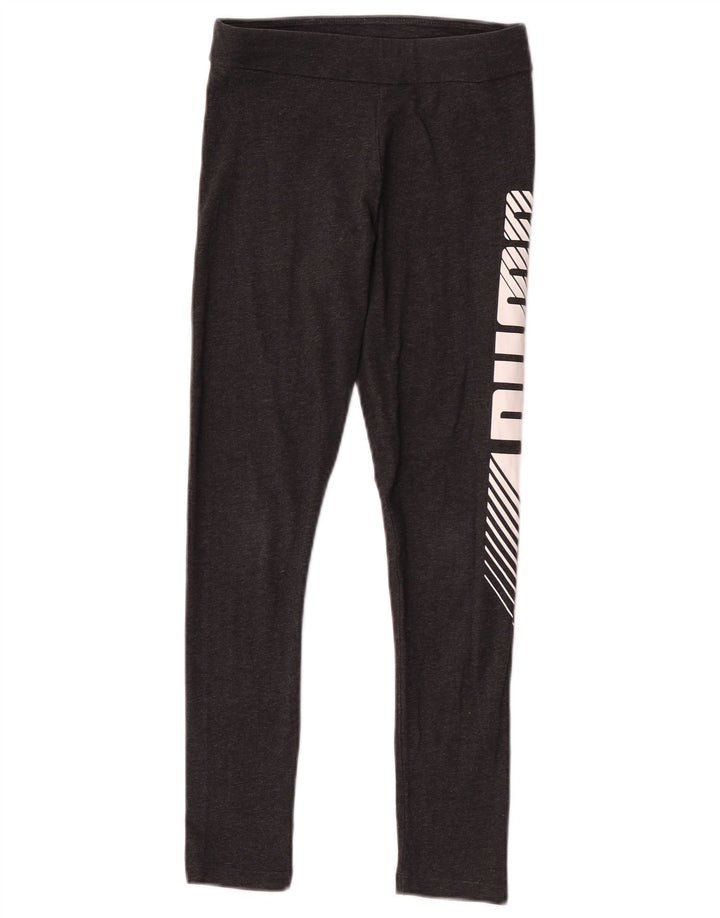 Dziewczęce legginsy z grafiką Puma 11-12 lat, szare