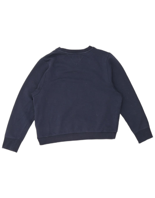 Damska bluza oversize Tommy Hilfiger UK 10, mała, granatowa